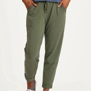 Life Is Good Crusher-Flex Pant Womens Size Small Dark Moss Green Cotton Jogger